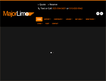 Tablet Screenshot of majorlimo.com
